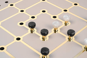 Luxury Leather Mill Game – Handcrafted by Pinetti