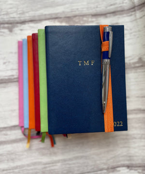 Red Elastic Organiser - A5 Notebook & Diary Pen Holder