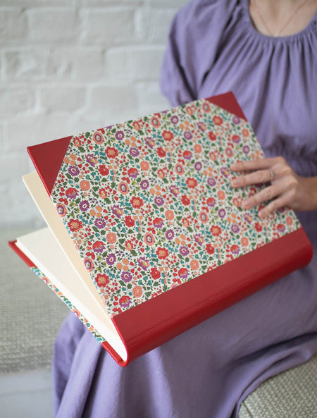 Large Scrapbook made with Liberty Fabric