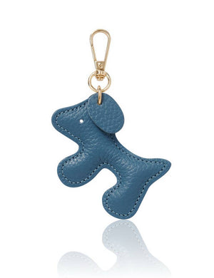 Italian Leather Dog Keyring & Bag Charm