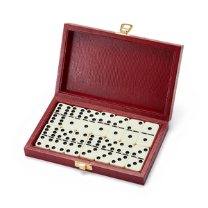 The Luxury Dominoes Set with Embossed Case – Personalised