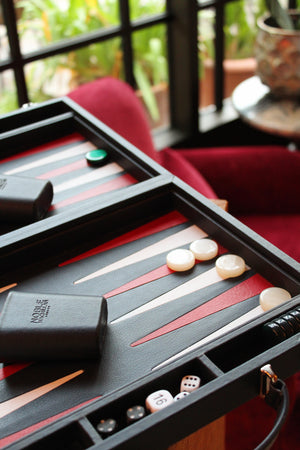Chelsea Large Backgammon Board in Sapphire