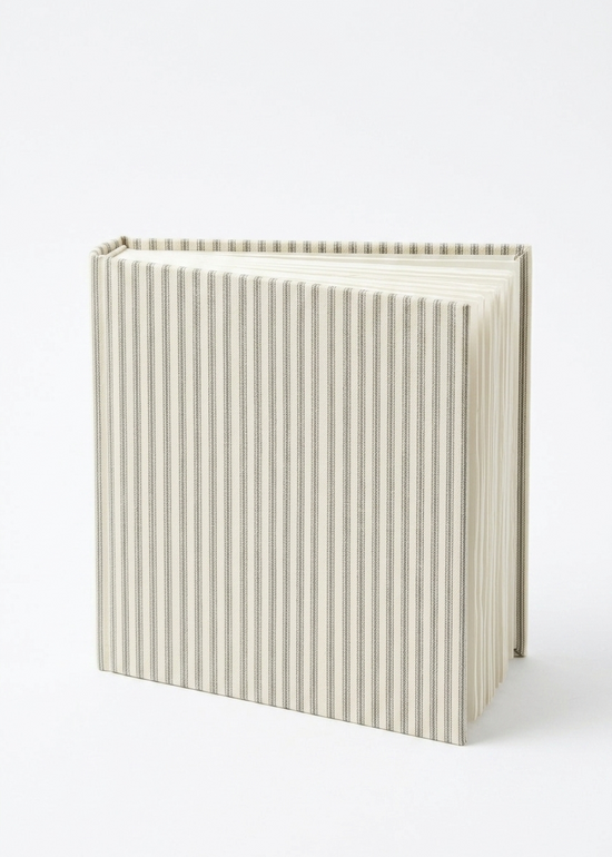 Linen Stripe Square Photo Album