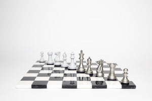 Bold Chess Set – Frost & Night Sky Edition, Handcrafted by Purling