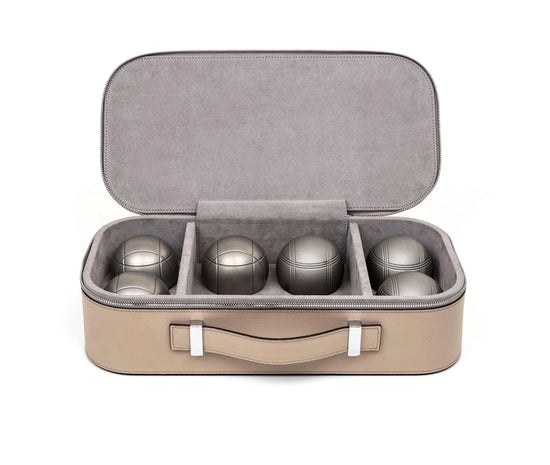 Luxury Leather Pétanque (Boules) Game Set – Handcrafted by Pinetti