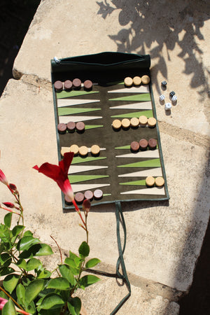 Luxury Leather Travel Backgammon Sets