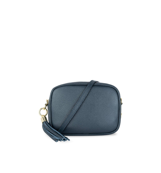 Leather Crossbody Tassel Bag