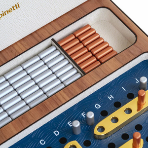 Luxury Leather Battleship Game – Handcrafted by Pinetti