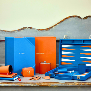 Chelsea Large Backgammon Board in Turquoise