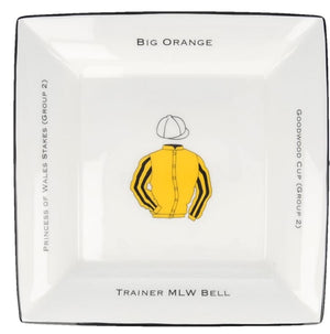 Personalised Horse Racing Bone China Dish – Large Square