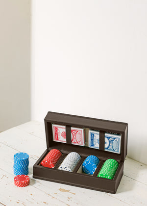 Poker Set in Mocha