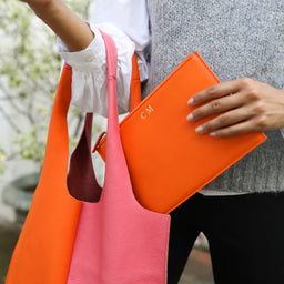Pink and Orange Tote Bag