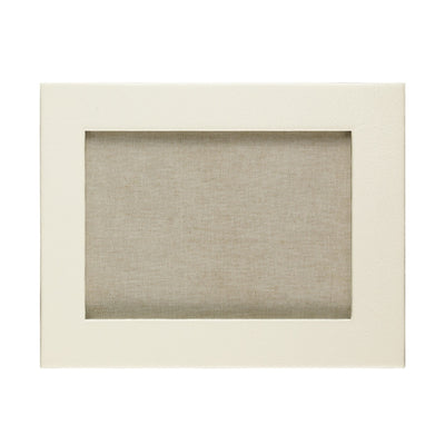 Ivory Landscape Leather Frame 10x8