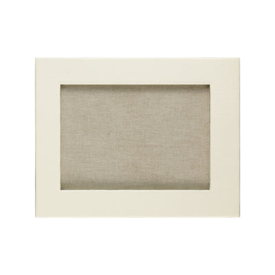 Ivory Landscape Leather Frame 8x6