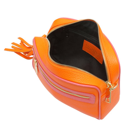 Pink & Orange Cross Body Bag