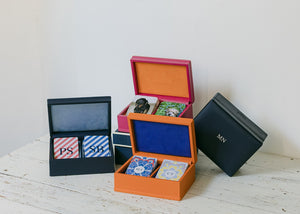 Striped Initial Playing Cards