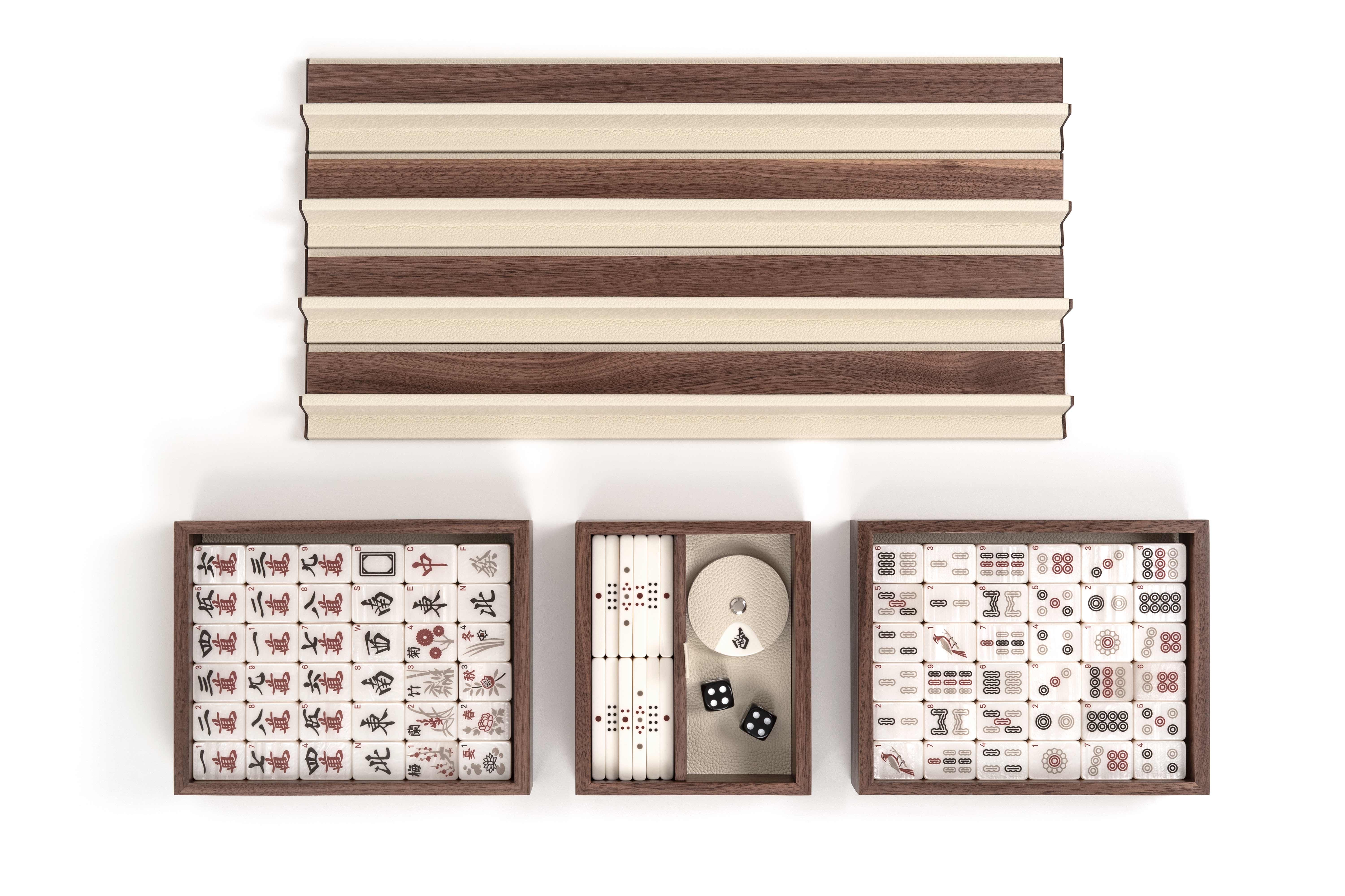 Luxury Leather Mahjong Set – Handcrafted by Pinetti – Noble Macmillan