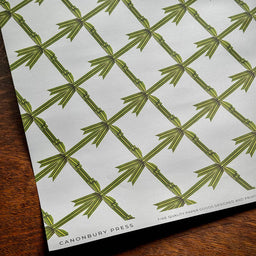 Green Bow Wrapping Paper