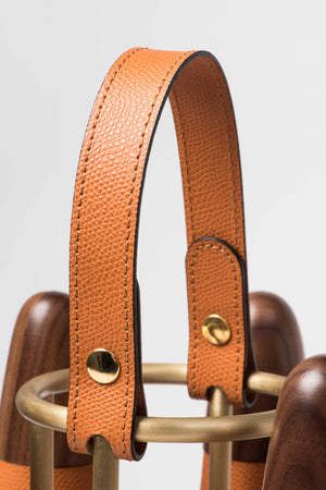 Luxury Walnut & Leather Bowling Set