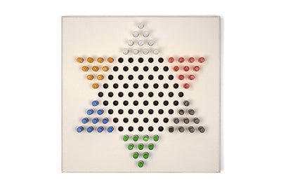 Luxury Leather Chinese Checkers – Handcrafted by Pinetti