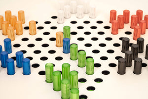 Luxury Leather Chinese Checkers – Handcrafted by Pinetti