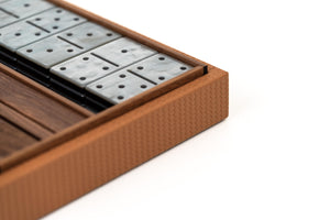 Luxury Leather Dominoes Set