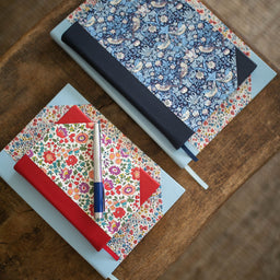 Medium Plain Journal made with Liberty Fabric