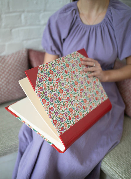 Large Scrapbook made with Liberty Fabric
