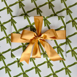 Green Bow Wrapping Paper