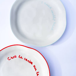 Statement Plate - 'C'est la cerise sur le gateau'
