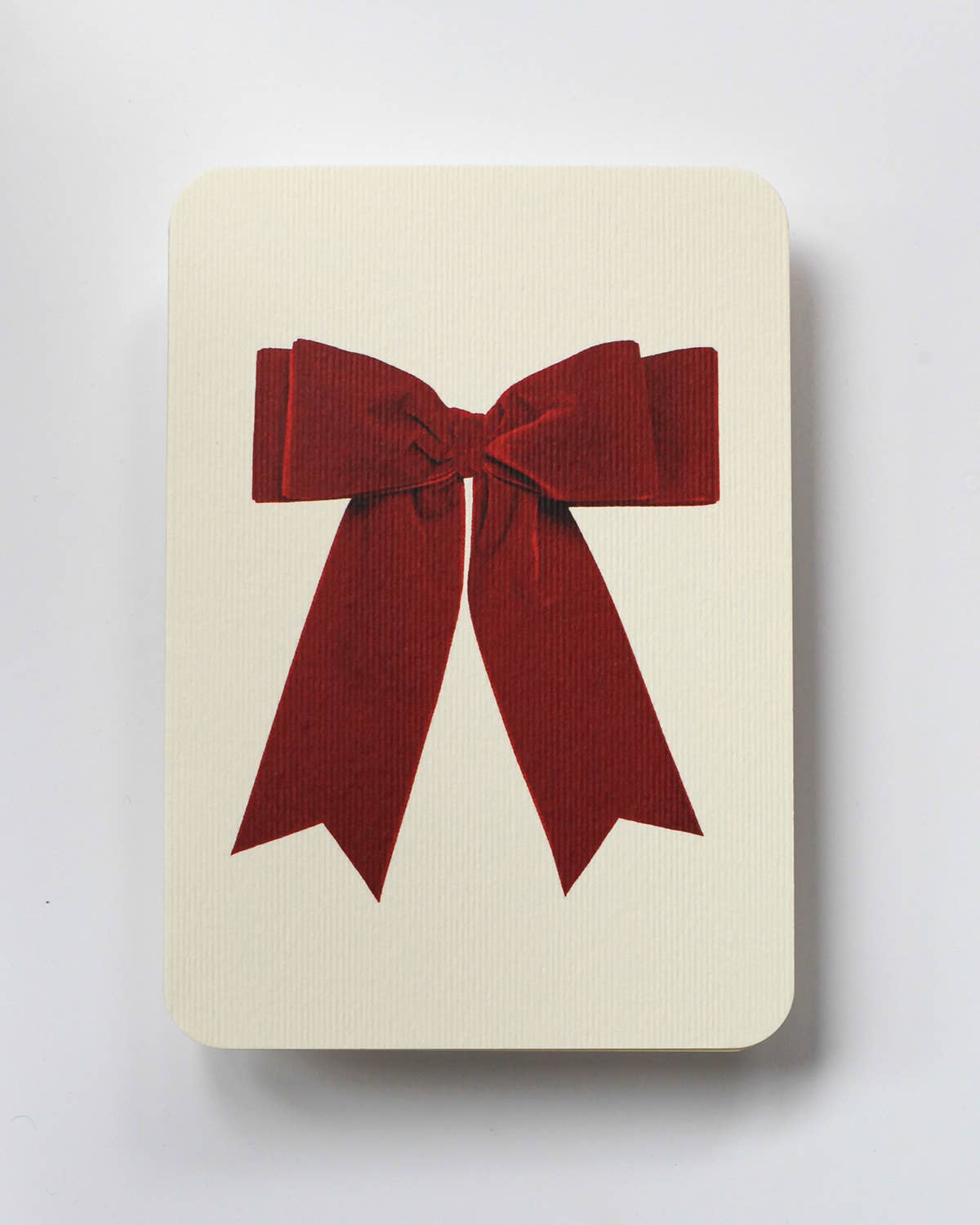 Red Velvet Bow Greeting Card | Birthday Card | Luxury Cards