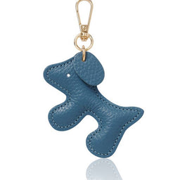 Italian Leather Dog Keyring & Bag Charm