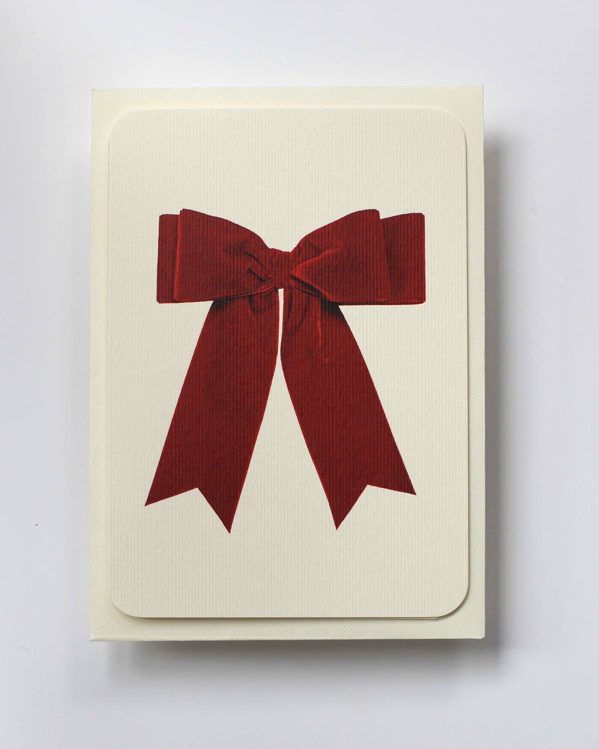 Red Velvet Bow Greeting Card | Birthday Card | Luxury Cards