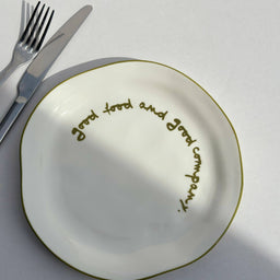 Statement Plate - 'good food and good company.'
