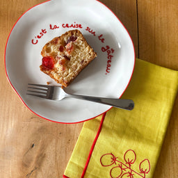 Statement Plate - 'C'est la cerise sur le gateau'