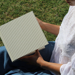 Linen Stripe Square Photo Album