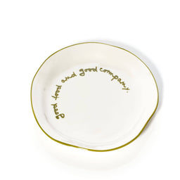 Statement Plate - 'good food and good company.'
