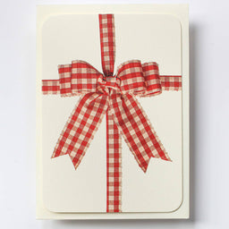 Gingham Bow Greeting Card | Birthday Card | Luxury Cards