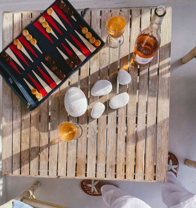 Luxury Leather Travel Backgammon Sets