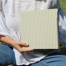 Linen Stripe Square Photo Album