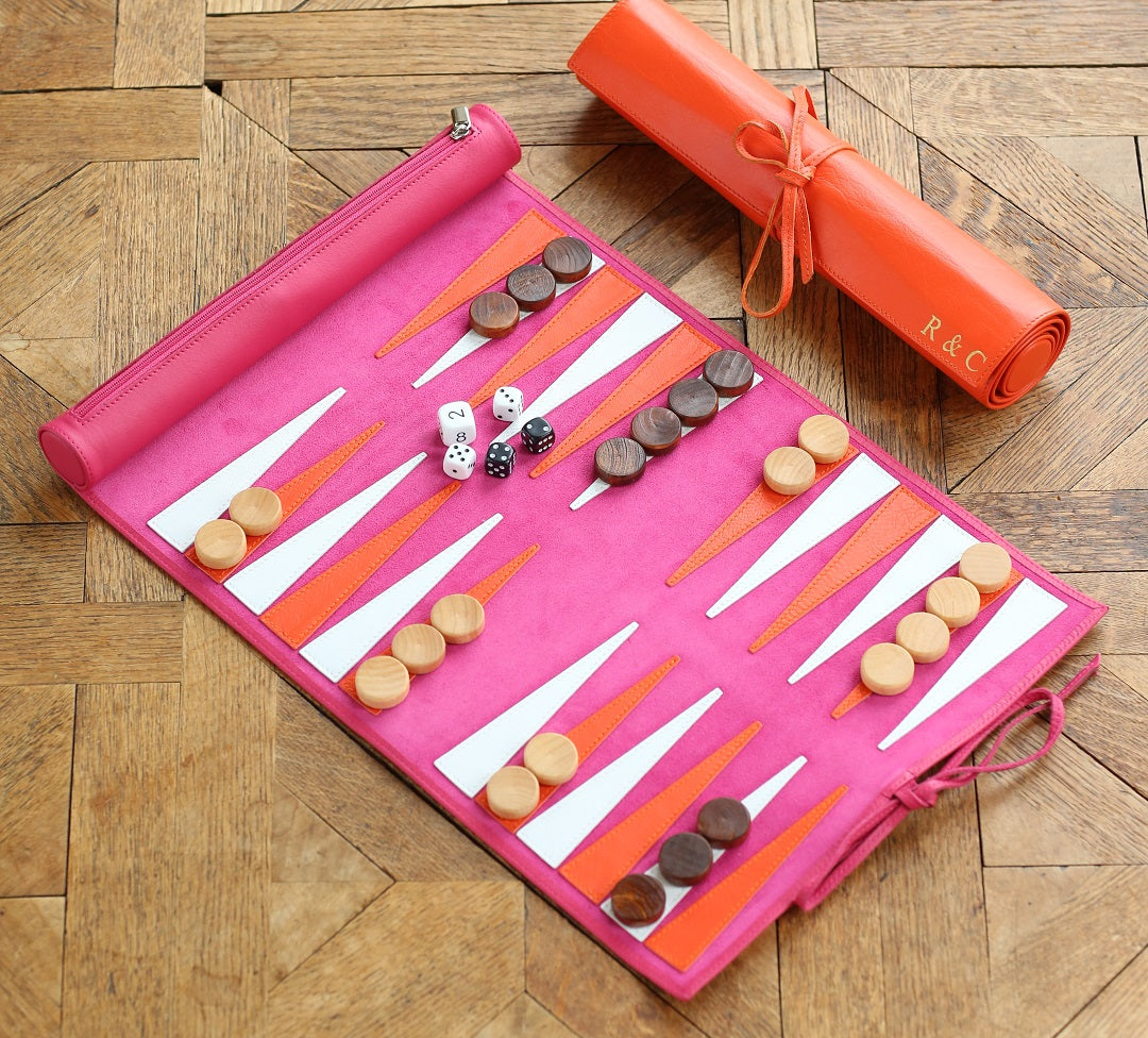 Luxury Leather Travel Backgammon Sets