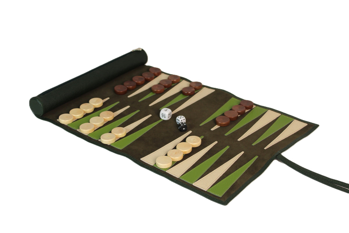 Luxury Leather Travel Backgammon Sets