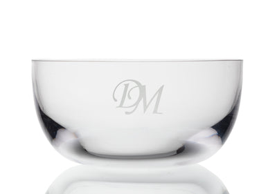 Clear Crystal Glass Bowl – Handmade in the UK, Personalised Gift