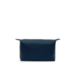 Medium Leather Navy Beauty Bag