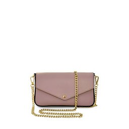 The Munro Black Leather Shoulder Bag