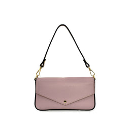 The Munro Black Leather Shoulder Bag