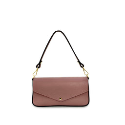 The Munro Black Leather Shoulder Bag