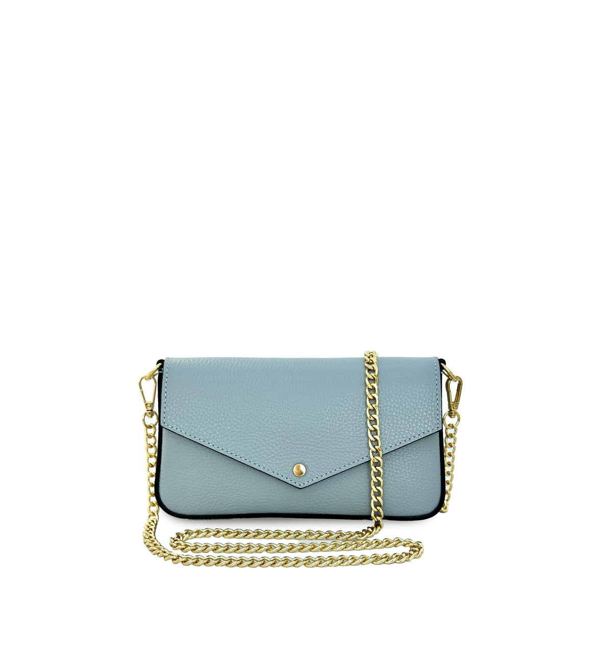 The Munro Black Leather Shoulder Bag