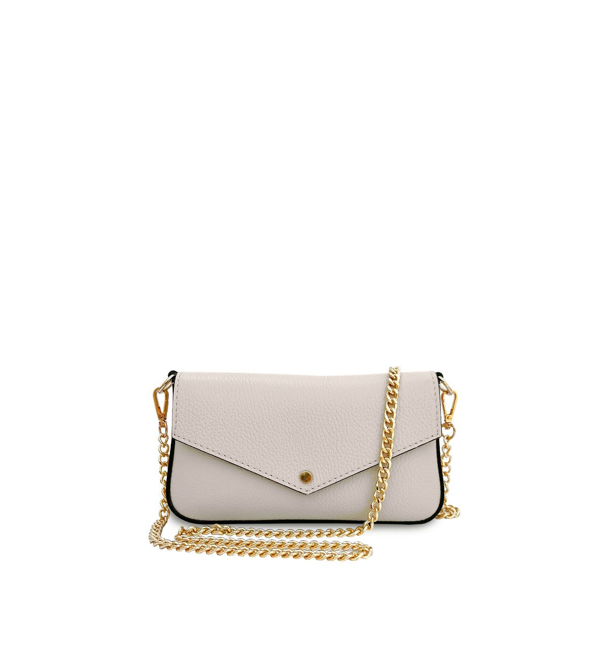 The Munro Black Leather Shoulder Bag