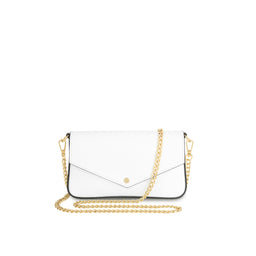 The Munro Black Leather Shoulder Bag